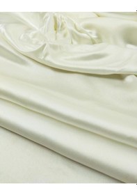 Resim Kırık Beyaz Renkte Saten Kumaş En 130 Cm X Boy 120 Cm -10388 Beyaz 