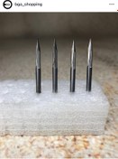 Resim BGA CNC Router Bit 1 adet 3.175mm 2 flüt düz V şekli End Mill 20 derece CNC Tungsten karbür oyma Bit 