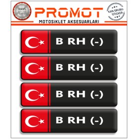 Resim PROMOT KAN GRUBU 3D STİCKER 4'LÜ 