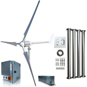 Resim İsta Breeze Set İ 2000w 24v/48v Rüzgar Türbini + Wind Pro Şarj Kontrol + Direk Seti 