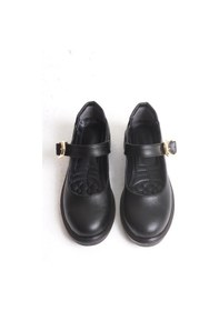 Resim Riva Kadın Üstten Tek Bant Loafer A019-k502 Siyah 