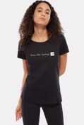 Resim The North Face W Ss Neverstopexploring Tee-eu Siyah Kadın T-shirt Nf00a6prky41 