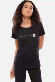 Resim The North Face W Ss Neverstopexploring Tee-eu Siyah Kadın T-shirt Nf00a6prky41 