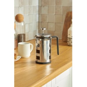 Resim PremiumPort 600 ml Paslanmaz Çelik French Press, Pratik ve Şık Kahve Demleme Aparatı 