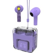 Resim Karler Bass F08 Dijital Şarj Göstergeli Şeffaf Tasarımlı Tws Bluetooth Kulaklık 