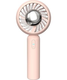 Resim Buz Sıkıştırma Fan Usb Şarj Edilebilir Taşınabilir Mini Rüzgar Taşınabilir Buz Top Soğutma Küçük Fan Pembe 