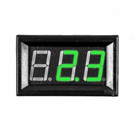 Resim 0.56 inç 3.5-30V İki Kablolu DC Yeşil Voltmetre 