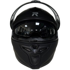 Resim Rivox R1 Kapalı Motosiklet Kaskı Mat Siyah 