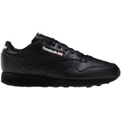 Resim Reebok 2267 Classic Leather Erkek Siyah Günlük Spor Ayakkabı 