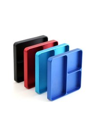 Resim Metal Vida Tepsisi Küçük Vida Plaka Saklama Kutusu Alet Tepsisi Rc Telefon İçin Araba Tamir Araçları Mobil Tamir Vida Mat, 2 