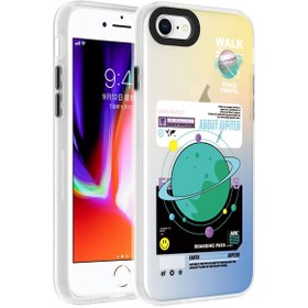 Resim Genel Markalar iPhone SE 2020 Uyumlu Desenli Casey Mobile Dragon Sert Kapak-Gezegen 