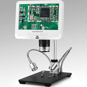 Resim Andonstar AD206 Beyaz 7" LCD 1080P Devre Kartı Dijital Mikroskop 