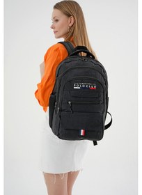 Resim Cambridge Polo Club Hafif Unisex Sırt Çantası Siyah 