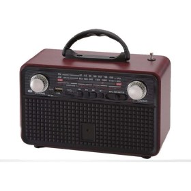 Resim Nns NNS NS-8095BT Taşınabilir Nostaljik Radyo Bluetooth Speaker Usb+Tf Card+Aux 