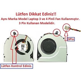 Resim Toshiba Uyumlu Satellite L955D-100. L955D-104. L955D-S5364 Fan 3 Pin 
