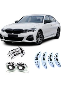 Resim Bmw G30 M Logolu Beyaz 17-18-19-20 Janta Uyumlu 4.lü Kaliper Kapagı 