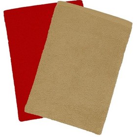 Resim 2 Li Lüks El Yüz Havlu Seti 50x90 Cm %100 Pamuklu Gramajlı Bejra Kırmızı 