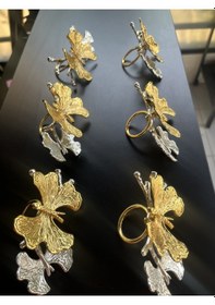 Resim Trend Gold Gümüş Kelebek Detaylı Peçetelik Gold Gümüş 