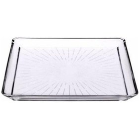 Resim 950007 68307 Madlen Kare Ayaklı Servis Tabağı Ve 6 Adet Kare Tatlı Tabağı 