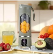 Resim Topshop1 Usb Şarjlı Yeşil Portabl Blender: Dijital Ekran, Paslanmaz Bıçak, 300-500ml Hacim 