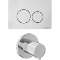 Resim Vitra Origin, 800-2033 Kumanda Paneli ve Stop Valf Seti, Parlak Krom (740-2480, A41461GR) 