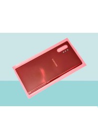 Resim Samsung Galaxy Note 10 Plus Uyumlu Arka Kapak Batarya Kapağı - Kırmızı Çok Renkli 