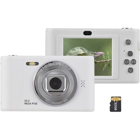 Resim 1080p Dijital Kamera Dijital Video 50mp Fotoğraf Çift Lens 2.4 İnç Ekran 8x Zoom 