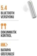 Resim Mandolin Bluetooth Kulaklık, Acer Predator Helios 300/500 Uyumlu, Beyaz, Kulak İçi TWS LCT425MND300 