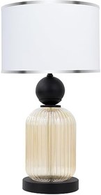 Resim MİNİMAL E-TİCARET & BİLGİ TEKNOLOJİLERİ Lotus Gold Contrast Cam Abajur 