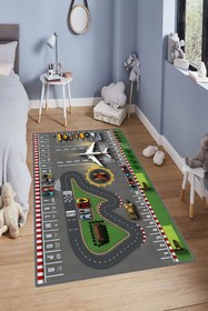 Resim YTR HOME Makinede Yıkanabilir Kaymaz Taban Leke Tutmaz Eğitici Bebek Ve Çocuk Odası Halısı Oyun Matı 