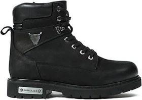 Resim Hammer Jack 18501 Erkek Hakiki Deri Siyah Postal Bot 