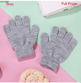 Resim Pengfushop5 Gri-tam Stil 1 Bisiklet Motosiklet Eldiveni - Siyah Örme Streç Elastik Yarım Parmak Siyah Gri 