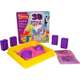 Resim EREN 3d Kalıplı Pony Kinetik Kum Set 500 gr Kum-032 