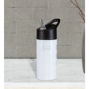 Resim BK Kişiye Özel 5302 Beyaz Çelik Matara 500ML 