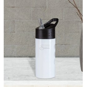 Resim BK Kişiye Özel 5302 Beyaz Çelik Matara 500ML 