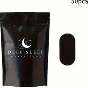 Resim 50 adet Derin Uyku Diş Bandı - Hassas Yapışkan, Ağrısız Çıkarma, Spor, Günlük ve Günlük Kullanım için Siyah Polyester, Güvenli Kapatma, Şık Ambalaj, Rahat Uyum, Dayanıklı Yapıştırıcı, Spor Bandı, Spor Tutkunları 