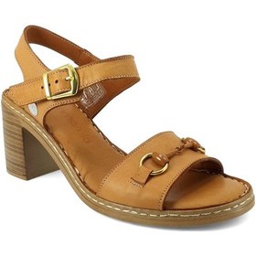 Resim Mammamia 2420hakiki Deri Günlük Kadın Sandalet-taba Taba 