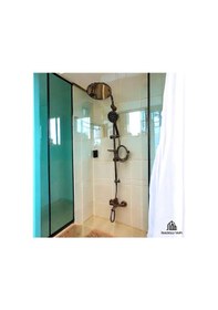 Resim İsaoğlu Yapı Bakır Duş Sistemi Broz Duş Başlığı Batarya Dahil Set Pirinç Materyal Bakır 