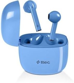 Resim ttec AirBeat Go Gerçek Kablosuz TWS Bluetooth Kulaklık Mavi 