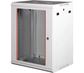 Resim LANDE - 18U 19" Duvar Tipi Rack Kabinet - Genişlik: 600 mm | Derinlik: 450 mm - Açık Gri 