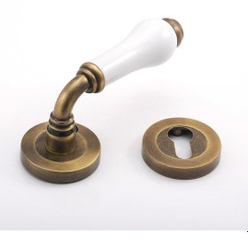 Resim Porselen Rozet Kapı Kolu (Tekli Gönderilir) (311824912) 