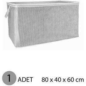 Resim Yorgan Hurcu Mega Hurç 80x60x40 Cm Gri - 1 Adet Renkli 