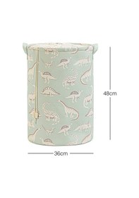 Resim Ocean Home Textile Çocuk Odası Ağzı Büzgülü Dinozor Oyuncak Sepeti 36 x 48 cm 