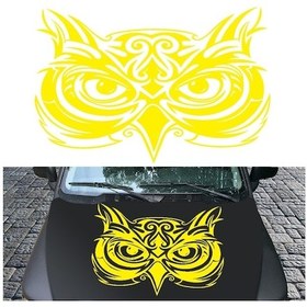 Resim Sones D-921 Kartal Totem Desenli Araba Modifiyeli Dekoratif Etiket Sarı 