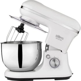 Resim Stilevs Chef x Star 1500 Stand Mikser 1500 Watt 5 Litre Beyaz Teflon Kaplama Aparatlı 