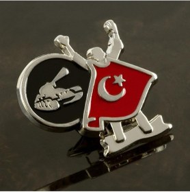 Resim Techmrt Ay Yıldız Yaka Rozet-gümüş Rengi Çok Renkli 