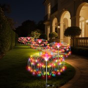 Resim 1 Paket Güneş Enerjili Su Geçirmez Fıskiye Işıkları, 60LED/240LED/480LED ile Sekiz Aydınlatma Modu, Balconies, Bahçeler, Çimler, Yollar için Tatilleri Süslemek İçin Uygun. 