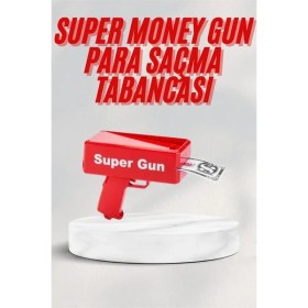Resim Kırmızı Parti Oyuncağı Para Saçma Fırlatma Tabancası Makinesi Super Money Dinç Store 