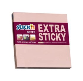Resim Hopax Stıckn Yapışkanlı Not Kağıdı 10 Adet Extra 90 Yp 76x76 Pastel Pembe 21661 