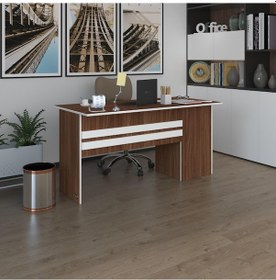 Resim Kenzlife Ofis Masası Kamikaze Cvz Sol 75 130 60 Kilitli Kapaklı Dolap Şeritli Bilgisayar Çalışma Masası 